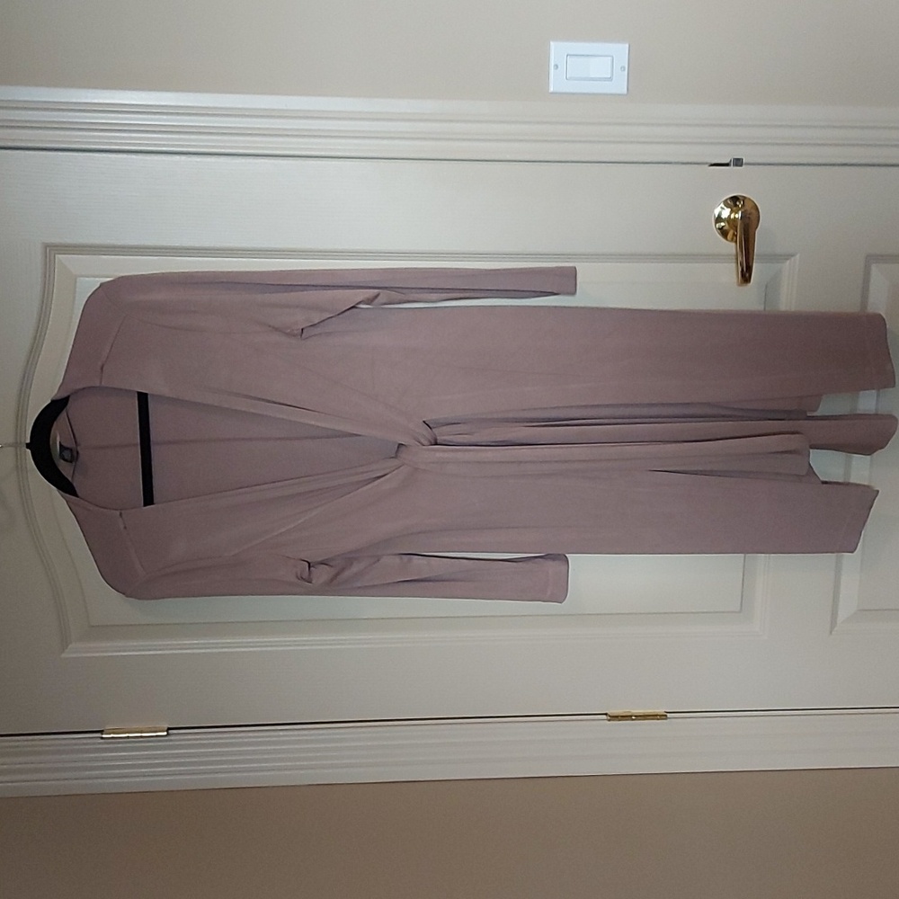 Chico's Taupe Long Cardigan